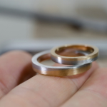 オーダーメイドマリッジリングの制作過程　ジュエリーのアトリエ　ゴールド、プラチナ　屋久島の海モチーフ　屋久島でつくる結婚指輪