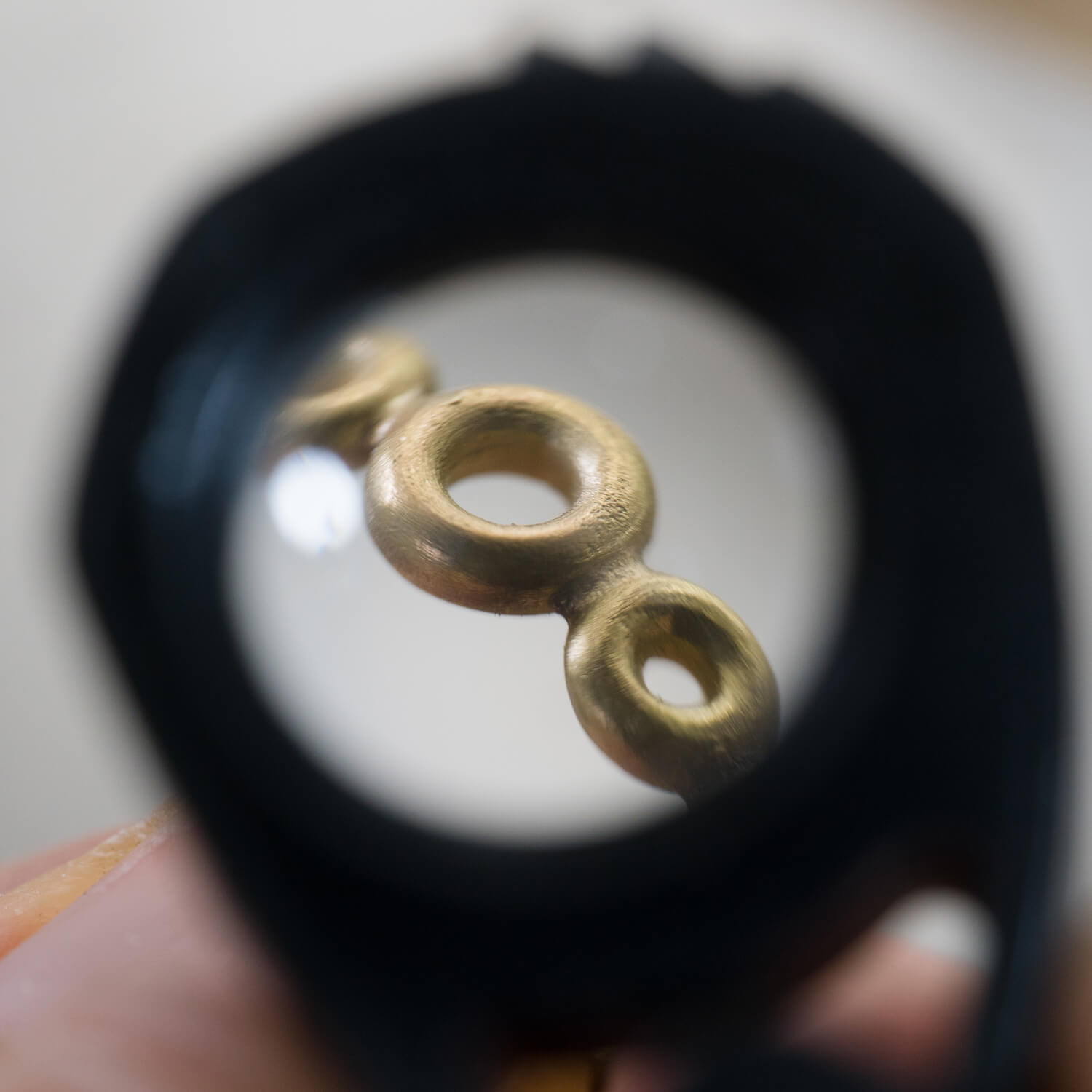オーダーメイドエンゲージリングの制作過程　屋久島ジュエリーのアトリエ　ゴールド　屋久島でつくる結婚指輪