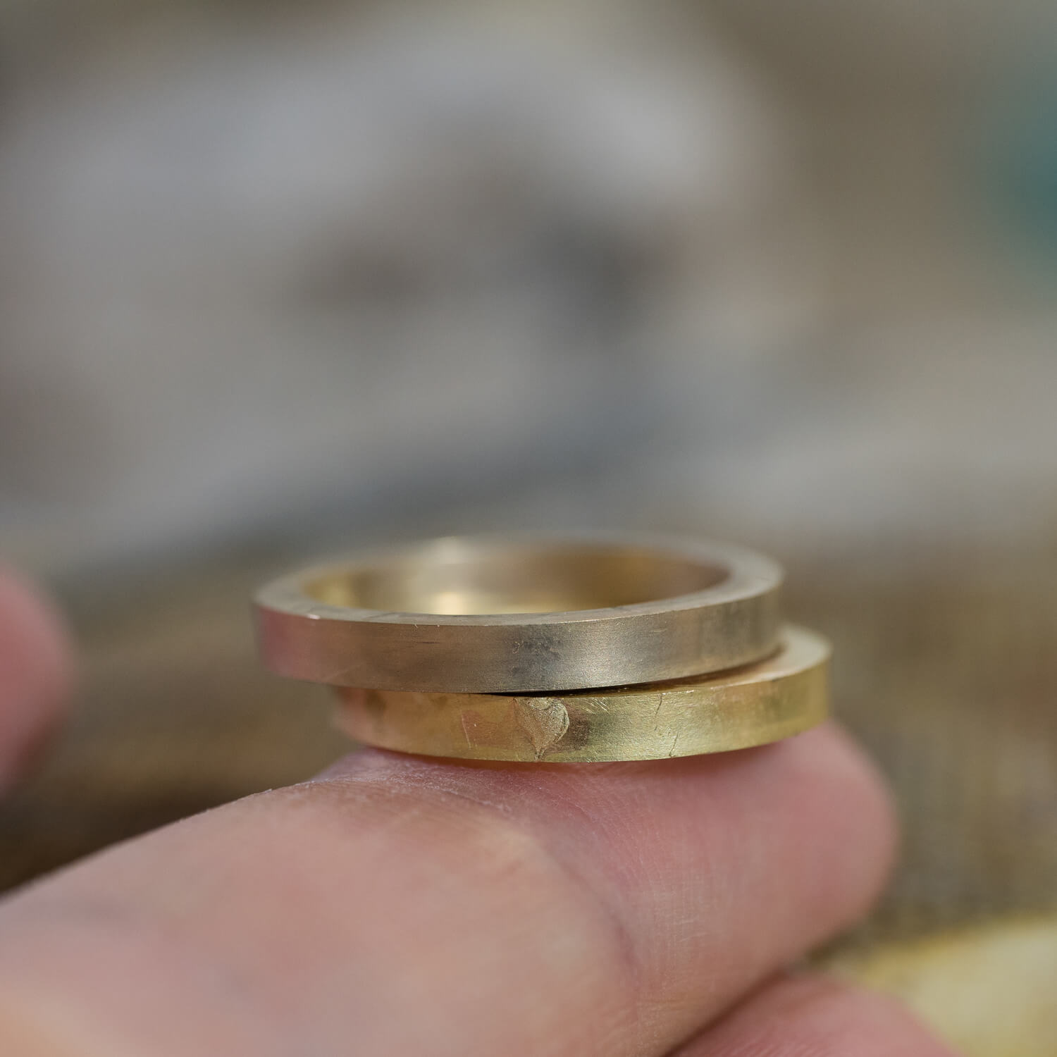 オーダーメイドマリッジリングの素材、指輪の制作過程　ジュエリーのアトリエ　ゴールド　屋久島でつくる結婚指輪