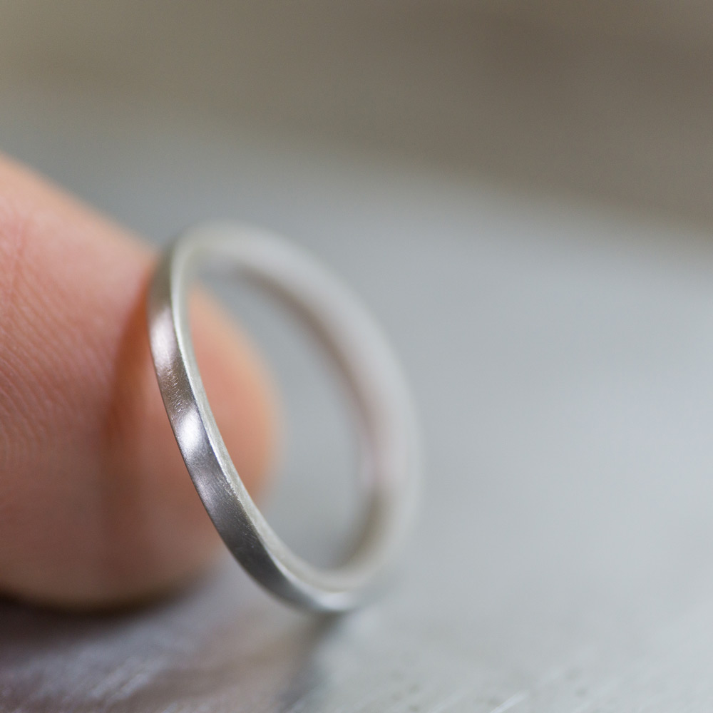 オーダーメイドマリッジリング　ジュエリーのアトリエ　プラチナ　屋久島で作る結婚指輪