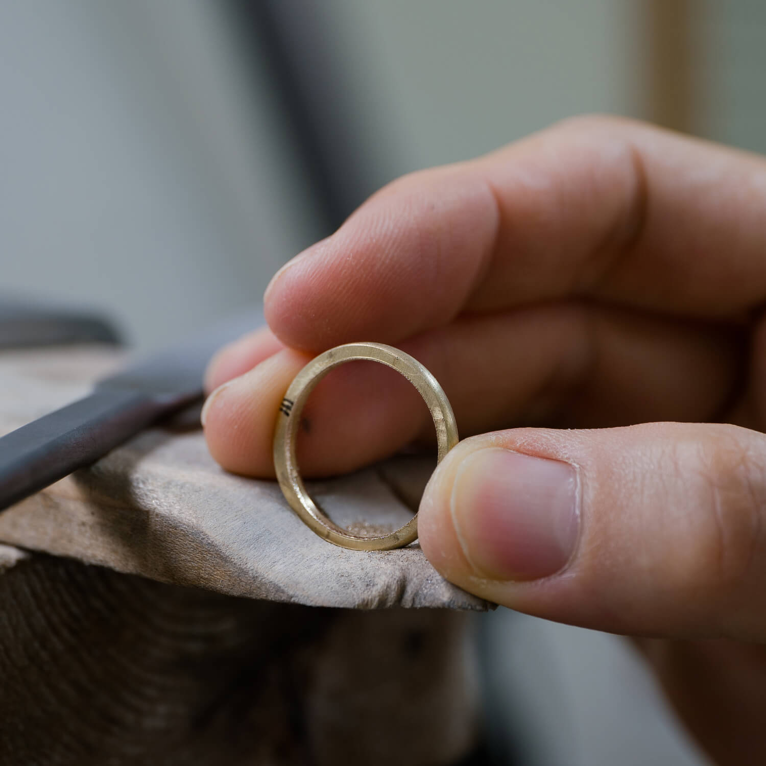 結婚指輪、屋久島でつくる結婚指輪、オーダーメイドマリッジリング、制作過程、屋久島ジュエリーのアトリエ
