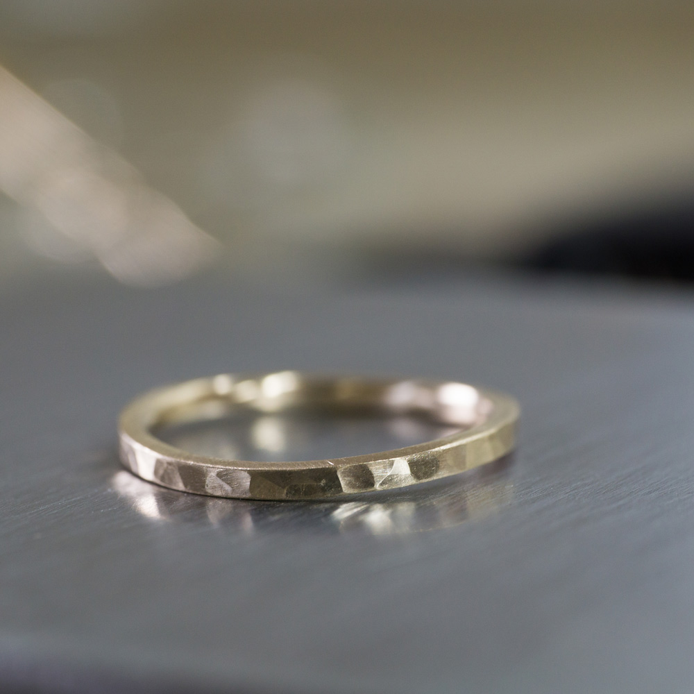 オーダーメイドマリッジリングの制作風景　ジュエリーのアトリエ　ゴールド　屋久島で作る結婚指輪