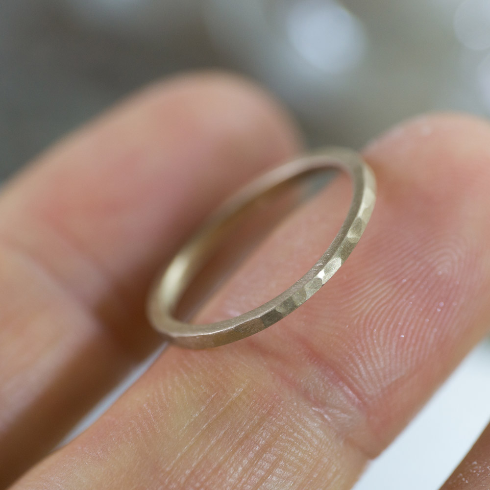 オーダーメイドマリッジリング　屋久島のアトリエ　ゴールド　屋久島で作る結婚指輪