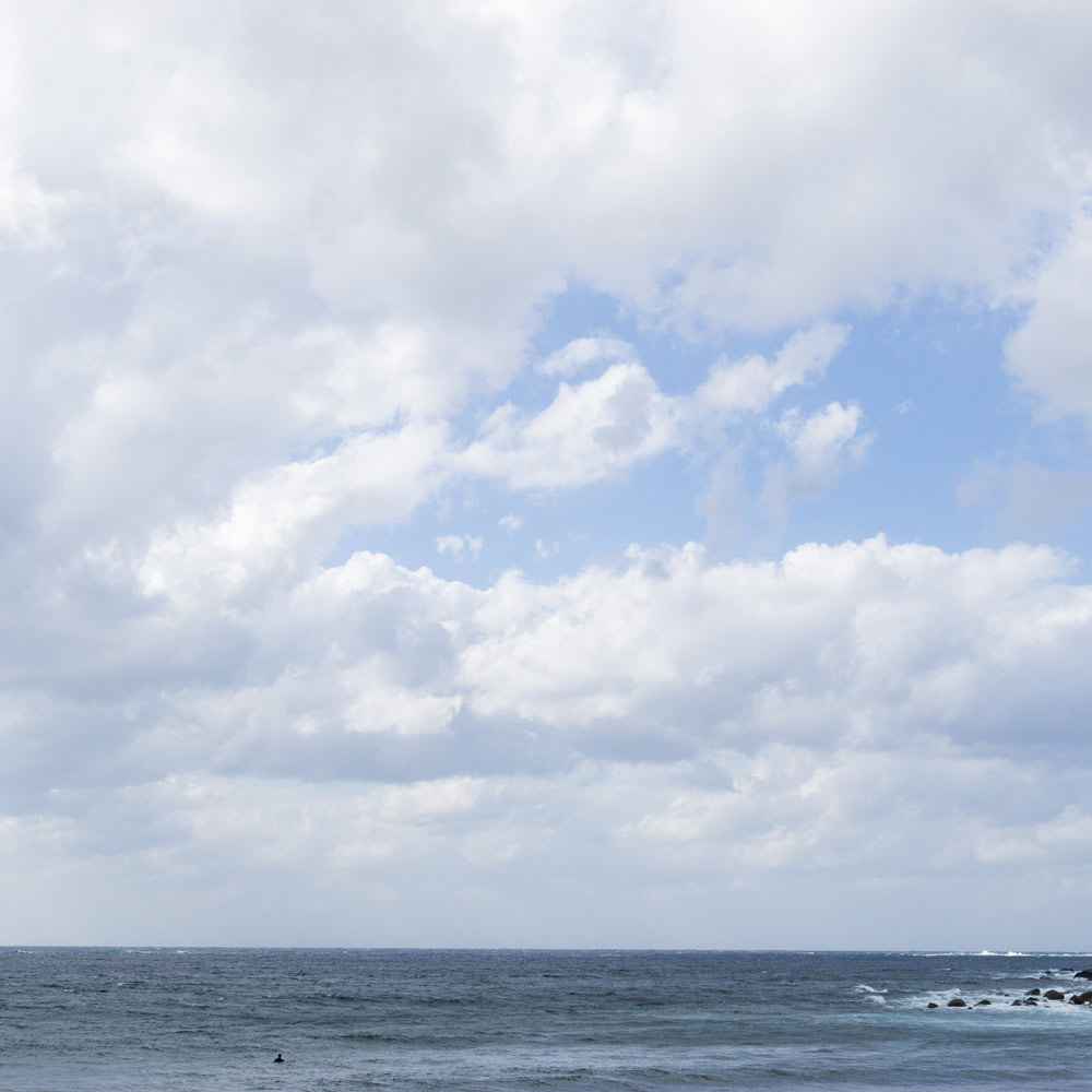 屋久島の海、空
