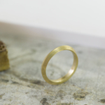 オーダーメイドマリッジリングの制作風景　ジュエリーのアトリエ　ゴールドのリング　屋久島で作る結婚指輪